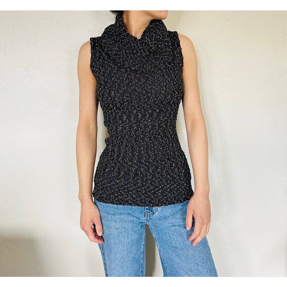 Inc. Tops - Inc Cowl Neck Glittery Cable Knit Top